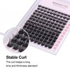 KISSXIAOYA Cluster Lashes Extensions, 120Pcs Individual Cluster Lashes D Curl 9-15mm, Wide Stem Cluster Eyelashes Soft Natural False Eyelashes Cluster DIY Eyelash Extension At Home (120pcs, 9-15mm)