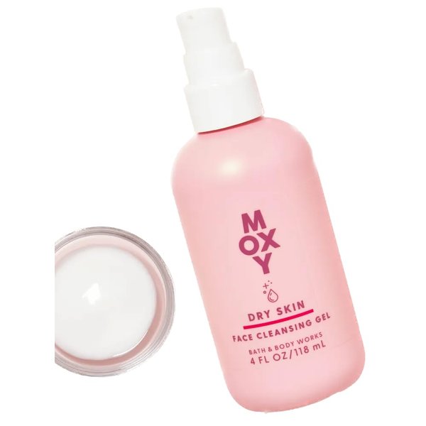 Generic Bath + Body Works Moxy Face Cleansing Gel for Dry Skin, 4 ounces.