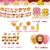 Bread Party Decortions Toast Bread Birthday Party Supplies With Bread Birthday Banner Hanging Swirls Cake Topper Cupcake Toppers Balloons for Bread Birthday Party Home Decor