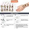 100PCS Little Monkey Tattoos Temporary Birthday Party Decorations Favors Supplies Decor Cute Funny Wild Monkeys Jungle Safari Animals Tattoo Stickers Gifts For Kids Boys Girls School Prizes Carnival