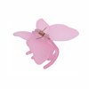 2PCS Butterfly Hair Claw Clips for Women Strong Hold Claw Clip for Thick Thin Hair Nonslip Hair Clips for Girls Frosted Light Pink