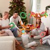 MGparty Christmas Inflatable Reindeer Antler Toss Game for Xmas Kids Teens Party Favors Supplies Toss Game