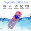ROBBEAR Baby Teething Toys, Food Grade Silicone Teether for Babies 3 6 12 18 Months, TV Remote Shape Toddlers Chew Toys, Freezer BPA Free (Pink RC)