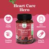 Pomegranate Extract Capsules Antioxidant Supplement - Natural Pomegranate Capsules for Heart Health Joint Support and Pre Workout for Men and Women - Nitric Oxide Supplement with Brain Health Vitamins