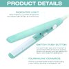 Ceramic Flat Iron, Constant Temperature Hair Healting Plate, Mini Flat Iron for Straight and Curly Hair (US Plug)
