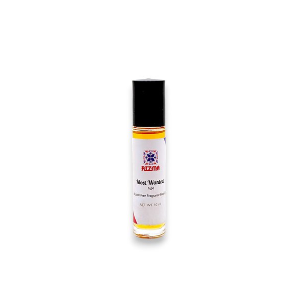 Generic RIZMA Most Wanted type Fragrance Body Oil, 10ml Roll-On, Uncut, Alcohol-Free, Travel Size