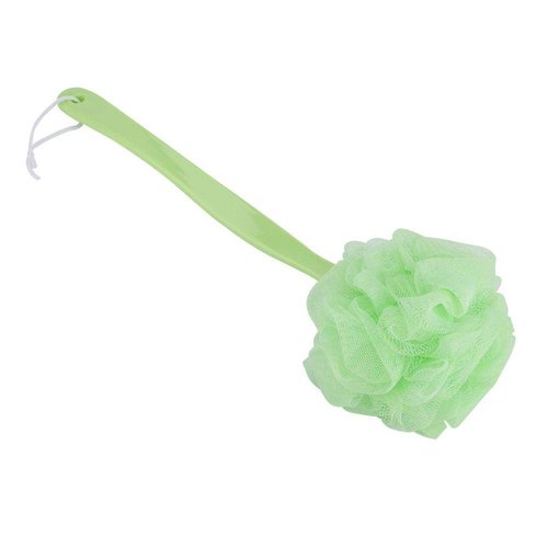 Bath Brush Sponge Mesh Long Handle Exfoliating Shower Back Scrubber Soft Body Cleaner Washer Bathroom Accessories for Women (Green),Bath Supplies