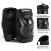 Tanden Skating Protective Gear Adult Knee and Elbow Pads Wrist Guards for Roller Skating Skateboarding, Skate Pads Adult Knee Pads for Men Women Black