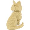 Larcele Cat Micro Building Blocks Animal Set, DIY Mini 3D Building Toy Bricks Kit,924 Pieces KLJM-05 (Golden Shorthair)