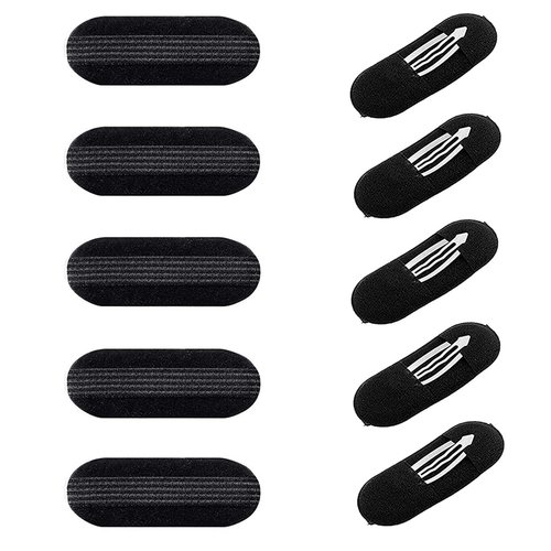 NARAMAX 5 Pairs Hair Clips, Women's Black 3inch Hair Volume Base Styling Accessories Insert Tool for Beehive Hair Styler Barrettes and Hair Increasing