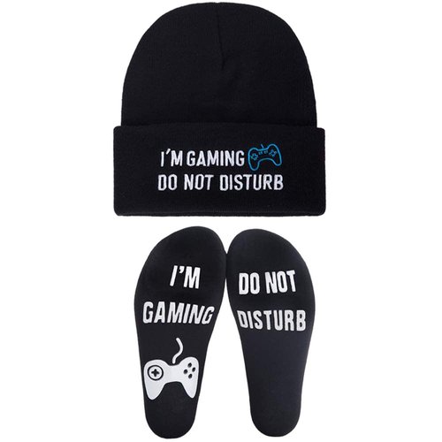 Gamer Gifts,Socks Beanie Winter Hat, Valentines Day Gifts for Him Teen Boys Teenagers Kids