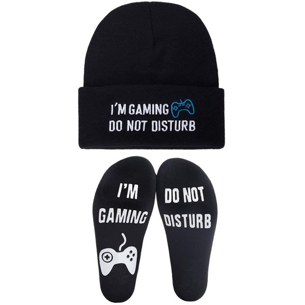 Gamer Gifts,Socks Beanie Winter Hat, Valentines Day Gifts for Him Teen Boys Teenagers Kids