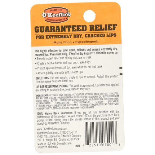 6 Pack Gorilla Glue K07001-02 O'Keeffe'S Original Lip Repair - Stick