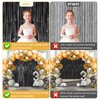 Accevo 3Pack Black Foil Fringe Curtains Party Streamers 3.2ft x 8.2ft Door Streamer Tinsel Streamers Black Party Decorations Photo Booth for Halloween New Year Holiday Celebration Party Decoration