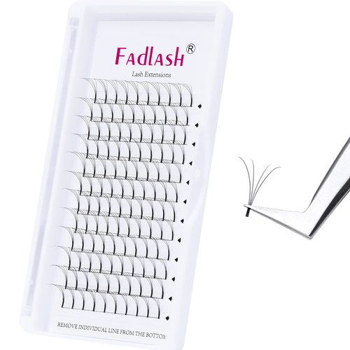 Premade Lash Extensions Fans Volume Lash Extensions Pre Made 4D 0.07 D Curl Extensions Pre Fanned Volume Eyelash Extensions Individual Eyelashes (4D-0.07D, 16mm)