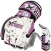 MMA Ladies Grappling Training Gloves Cage Women Fighting Sparring Gloves Purple (Medium)