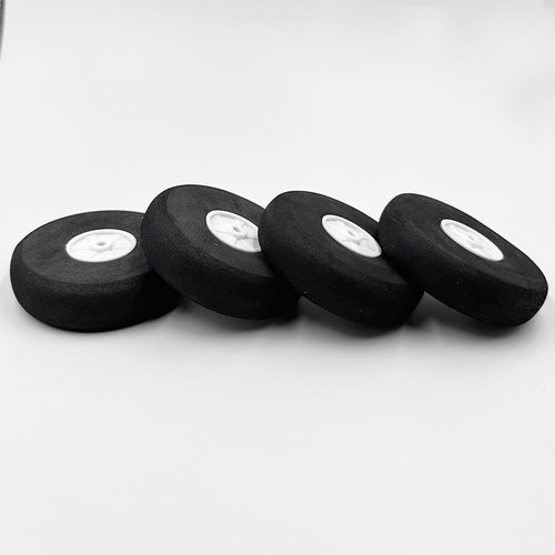 4PCS 2.75Inch RC Airplane Wheels Light Foam Tire Wheels for RC Airplane Plane Helicopter Aircraft DIY Model Plane Wheel Replacment Parts