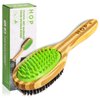 HOP Home of Paws Short Hair Dog Brush for Detangling and Shedding Coats, Silicone Pet Brushing Comb, Massage, Blood Circulation, Gentle on Sensitive Skin, Gift for Dog Lovers