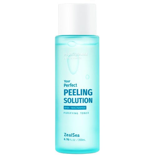Salicylic Acid Toner, Blackhead Remover, BHA Liquid Exfoliant (CICA, 6.76OZ), ZealSea Pore Minimizer for Face, Gentle Alcohol Free BHA Toner for All Skin Type with Niacinamide, Redness Relief, Vegan