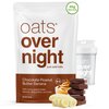 Oats Overnight - Chocolate Peanut Butter Banana - 20g Protein, High Fiber Breakfast Shake - Gluten Free, Non GMO Oatmeal (2.8 oz per meal) (8 Pack + BlenderBottle)