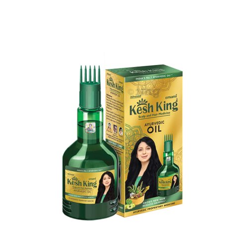 Kesh King Ayurvedic Hair Oil | Herbal Oil with Bhringraj & Amla | Enhance Hair Growth | Reduce Hairfall | Nourishes Scalp | Provides Long & Thick Hairs | 10.14 Fl Oz/300ml