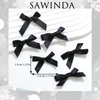 SAWINDA 20PCS Pink Hair Bows Ribbon Alligator Hair Ribbon Hair Barrettes for Teens Kids Small Claw Clips for Thick Thin Hair,Cute Hair Accessories for Women Girls (Black)