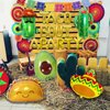 26 Pcs Taco Bout a Party Decoration, Fiesta Party Decorations Include Paper Fans Fiesta Banner Taco Cactus Avocado Sombrero Foil Balloons for Mexican Party Decorations Taco Party