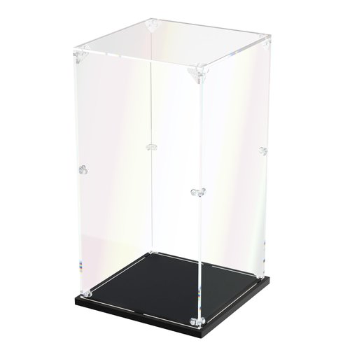 Clear Acrylic Display Case Self Assemble Display Case for Collectibles Acrylic Display Box Alternative Glass Case for Action Figures Doll Toys (7.84x7.84x15.74 inch, 20*20*40 cm)