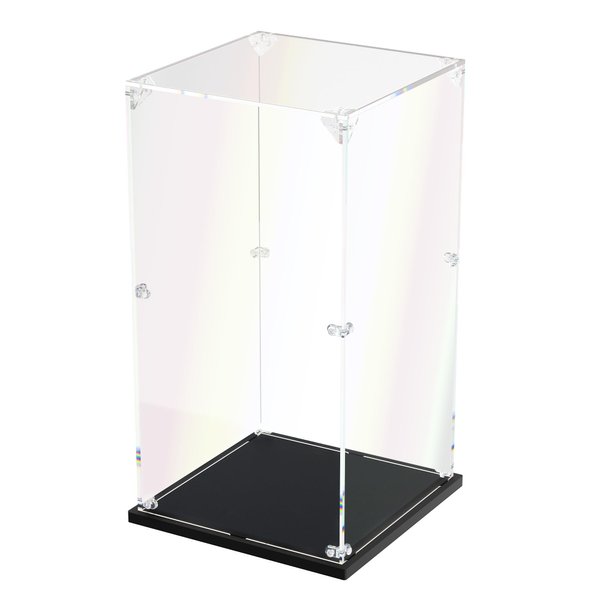 Clear Acrylic Display Case Self Assemble Display Case for Collectibles Acrylic Display Box Alternative Glass Case for Action Figures Doll Toys (7.84x7.84x15.74 inch, 20*20*40 cm)