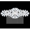Women's Rhinestone Crystal and Pearl Vine Bridal Comb, Wedding or Prom Hair Side Combs Art Deco Accessory for Women, Brides Hair Accessories / Gift Box