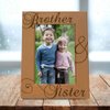 KATE POSH - Brother & Sister Engraved Natural Wood Picture Frame, Siblings Gifts, Wedding Gifts, Little Sister, Little Brother, Big Sister, Big Brother (5x7-Vertical)