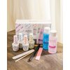 Gelish MINI Complete Basix Gel Nail Polish Prep Essentials Starter Kit with Foundation, pH Bond, Top It Off, Nourish, Artificial Nail Remover & Cleanser