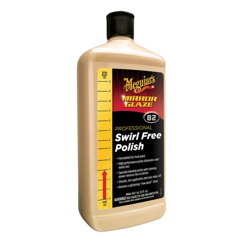 Meguiar’s Professional Swirl Free Polish M8232 - Professional-Grade High-Performance Polish, Light Swirl Remover Car Polish that Enhances Gloss and Shine, for Single Stage and Clear Coat Paint, 32 Oz