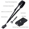waka Rapid Camera Neck Strap with Quick Release and Safety Tether, Adjustable Camera Shoulder Sling Strap for Nikon Canon Sony Olympus DSLR Camera - Black