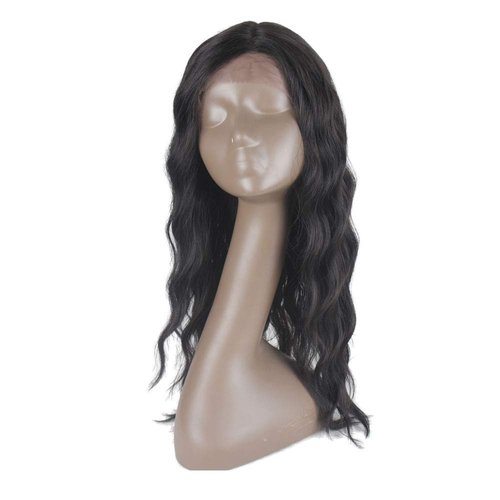 X-TRESS Body Wave Lace Front Wigs 13x1 Small Lace Synthetic Wavy Wig for Women Heat Friendly Swiss Lace with Baby Hair 23 Inches Dark Brown