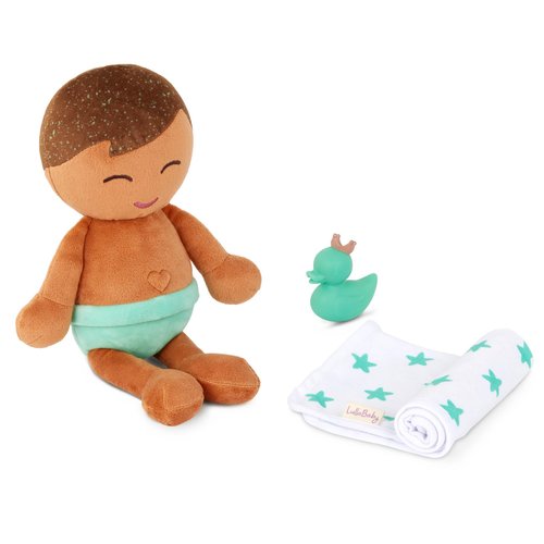 Lullababy – 14-inch Bath Baby Doll Boy – Light-Brown Hair – Soft Plush Body for Real Water Play – Tub Toys – Kids Ages 2 Years Old & Up – Bath Doll - Baby Boy