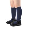EPEIUS Girls Knee High Socks Seamless Cotton School Uniform Socks Kids Boy Over the Calf Socks Long Socks Navy Blue 3 Pack 7-10 Years (Navy Blue L)
