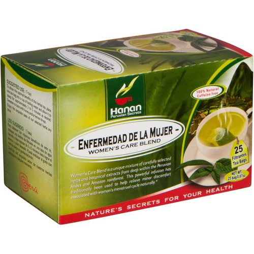 Femenina Women's Herbal Blend - Herbal Tea of Cat's Claw (Uña de Gato), Matico (Soldier's Herb), Huamanpinta & Manayupa - 25 Tea Bags of All-Natural Herbs from Peru for Women