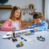 WinGift 516 Pcs City Passenger Airplane Building Set, 6 IN1 Plane Building Blocks Toys, STEM Aircraft Bricks with Shuttle Bus, Baggage Truck,Airplanes Model Toys Gifts for Adults Boys Girls Age 6-12+