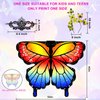 plainshe Halloween Costumes for Girls，Butterfly Wings Kids, Fairy Wings Colorful，3PCS Butterfly Costume Set.