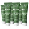 Village Naturals Therapy Muscle Shea Butter Lotion, Eucalyptus Mint Scent, 2 fl oz, Pack of 6