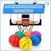 6" Mini Basketball Toy for Mini Hoops, 6 Inch Mini Pool Balls for Swimming Pool Infltable Hoops, Small Basketball For Over The Door Basketball Hoop, PVC Beach Balls for Kids Toddler Indoor 3 Pack