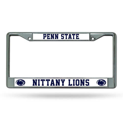 Rico Industries NCAA Penn State Nittany Lions Standard Chrome License Plate Frame , 6 x 12.25-inches