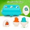 FNQUTOY Dinosaur Matching Eggs Toys for Toddlers- Sensory Fun Educational Learning Fine Motor Puzzle Matching Games Best Easter Basket Stuffers Birthday Gifts for 1-3 Years Old Boys Girls