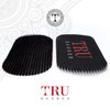 TRU BARBER HAIR GRIPPERS ® 2 COLORS BUNDLE PACK 4 PCS for Men and Women - Salon and Barber, Hair Clips for Styling, Hair holder Grips (Red/Black)