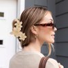 Amariver Flower Hair Clips for Women Matte Flower Claw Clips Non-slip Cute Claw Clips Flower Hair Clip for Thick Thin Hair Strong Hold Hair Claws Hair Accessories for Women Girl
