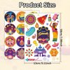 Qpout Happy Diwali Stickers for Kids,24 Sheets (436pcs in All) Indian Festival of Lights Party Themed Decals for Water Bottle Envelope Gift Box Art Craft Deepavali Party Decoration Supplies