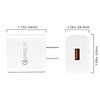 TPLTECH Quick Charge 3.0 Wall Charger Fast Charging for LG Aristo 2 M210 MS210 /2 Plus (X212), Aristo 3/3 +, Aristo 4 +, Aristo 5/LG X212tal Xpression Plus X Charger/Venture and with Micro USB Cable