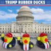 Donald Trump Rubber Ducks Bulk, 6 Pack Small 2.3 Inch, Funny Trump Duckies for Jeep Ducking, Trump 2024 Election Gifts, Bath Toys for Kids & Adults, Car Dashboard Decorations