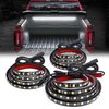 GOOACC Truck Bed Light Strip 3PCS 60" 270 LEDs White Led Strip Lights Waterproof for 12 Volt Truck Cargo Pickup SUV RV Boat Lights, w/On/Off Switch Blade Fuse Splitter Cable, 2 Years Warranty